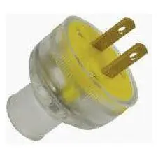 Omni Heavy Duty Rubber Plug 10A 250V Transparent (Blister Pack)