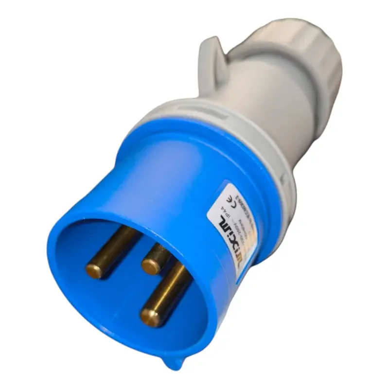 Wixim Industrial Plug 013-6 16A 3P Blue IP44
