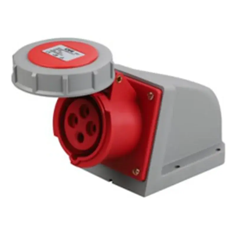 Wixim Industrial Wall Mounted Socket 1142-6 16A 4P Red IP67