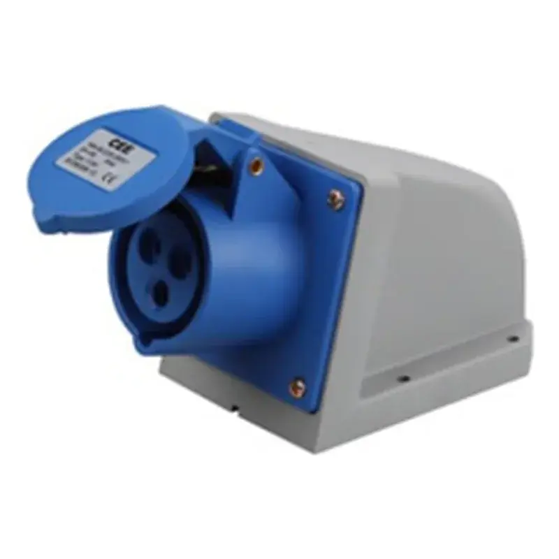 Wixim Industrial Wall Mounted Socket 123-6 32A 3P Blue IP44