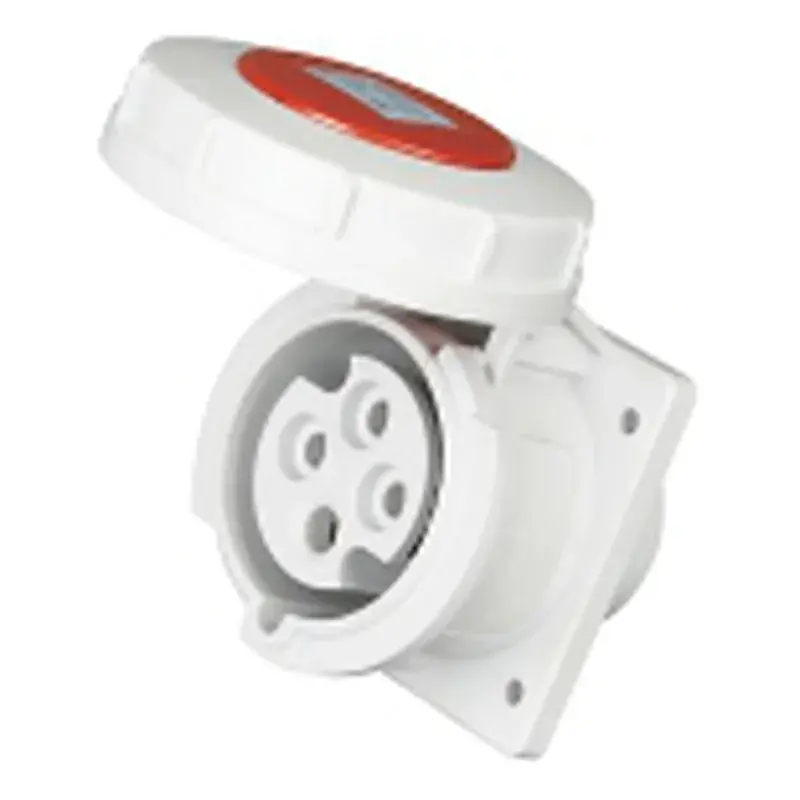 Wixim Industrial Panel Socket Straight 3252-6 32A 5P Red IP67