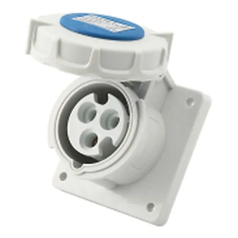 Wixim Industrial Panel Socket Straight 343-6 125A 3P Blue IP67