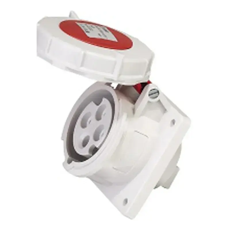 Wixim Industrial Panel Socket Straight 334-6 63A 4P Red IP67