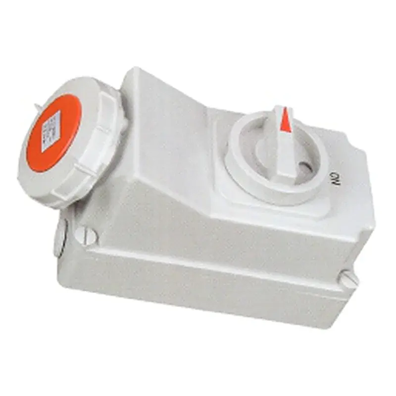 Wixim Interlocked Switch Socket W5605 32A 4P Red IP67