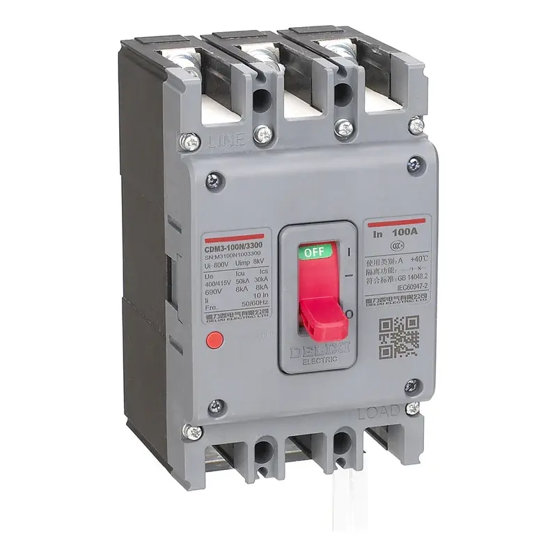 Wixim Moulded Case Circuit Breaker CDM3-160S 3P 100-160A 35KA 800V