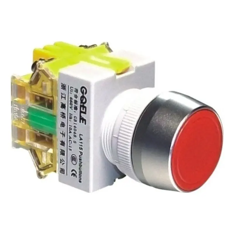 Wixim Pushbutton Switch LAY7-01BN 22mm 1NC Red