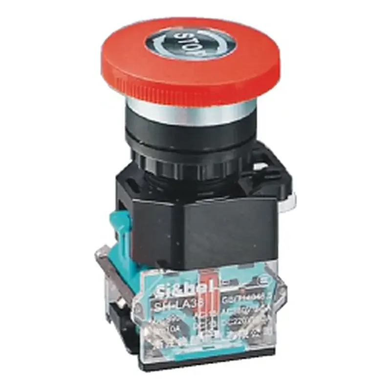 Wixim Emergency Stop Mushroom Pushbutton LA38-11MZS 40mm 1NO+1NC