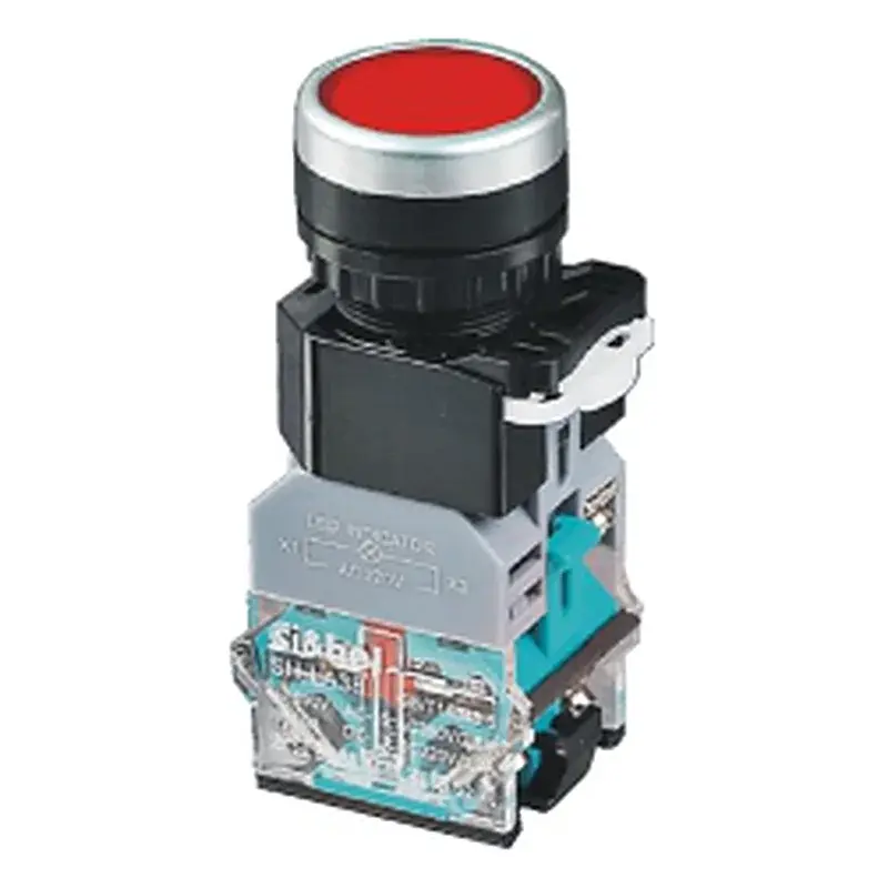 Wixim Illuminated Pushbutton LA38-11DN LED 22mm 1NO-1NC