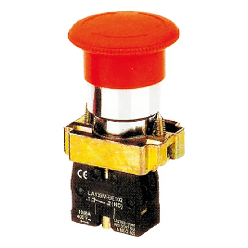 Wixim Emergency Stop Mushroom Pushbutton LAY5-BS542 40mm 1NC Red