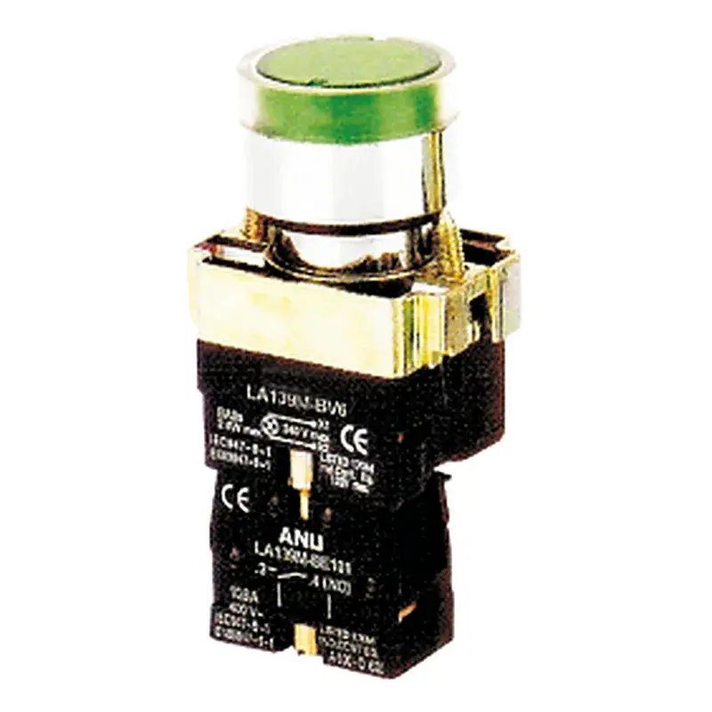 Wixim Illuminated Pushbutton LAY5-BW3462 LED 1NC Red
