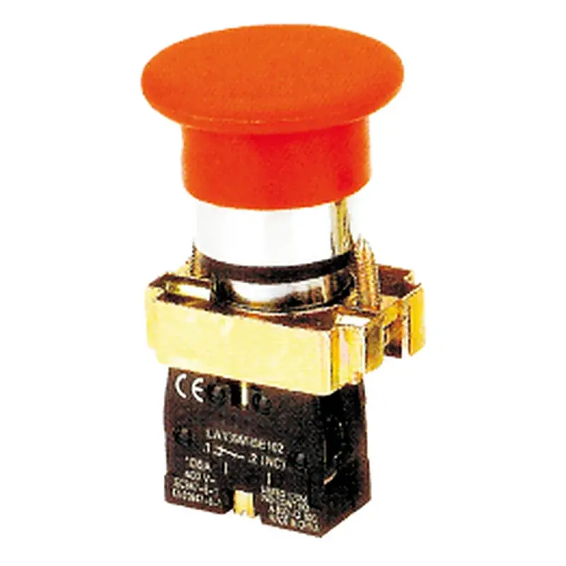 Wixim Mushroom Pushbutton LAY5-BC42 1NC Red