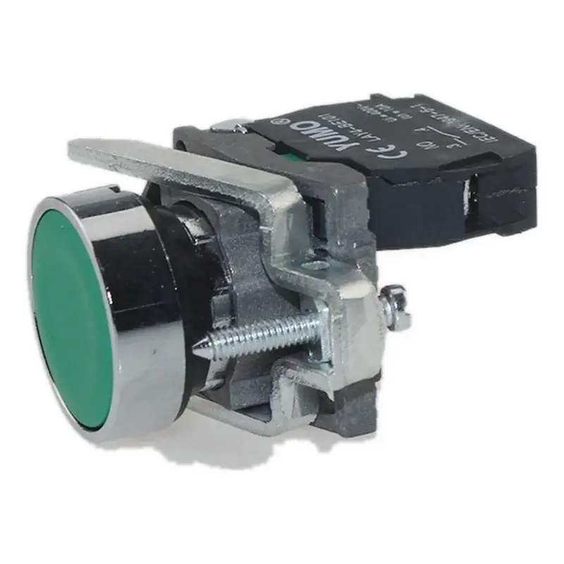 Wixim Pushbutton Switch LAY4-BA45 22mm Red 1NO+1NC