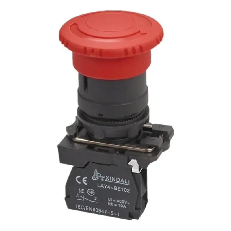 Wixim Emergency Stop Mushroom Pushbutton XB2-ES542 40mm 1NC Red