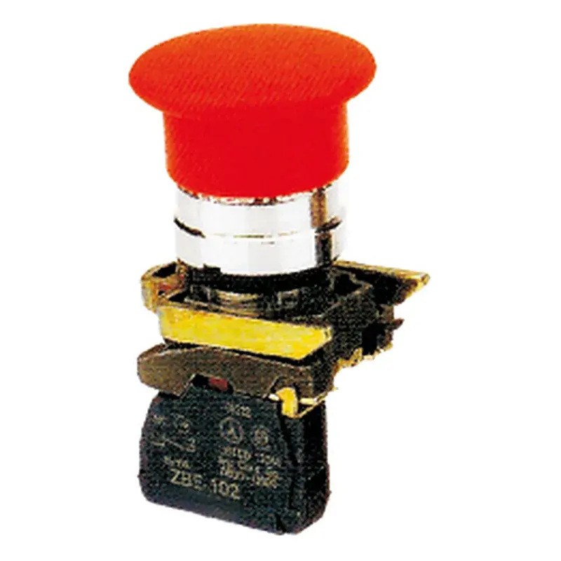 Wixim Mushroom Pushbutton LAY4-BC42 40mm 1NC Red