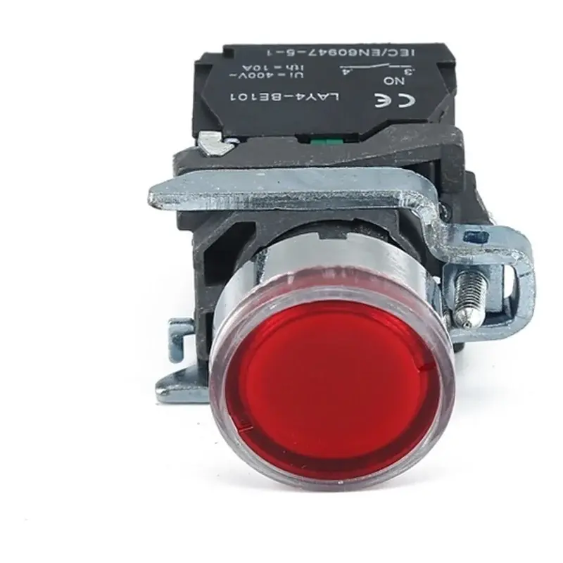 Wixim Illuminated Pushbutton LAY4-BW3462 LED Red