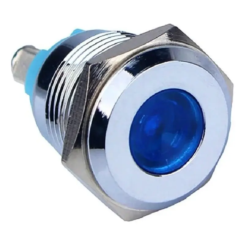 Wixim Waterproof Metal LED Pilot Light LA12C-P1 12mm IP67