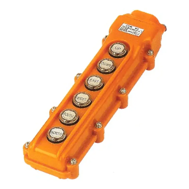 Wixim Hoist Pushbutton Switch COB-63 6-Button Indirect Type AC250V 5A