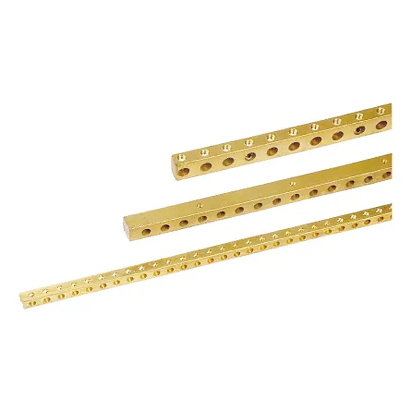 Wixim Grounding Bus Bar 8x12mm 1 Meter 100 Way Ø6