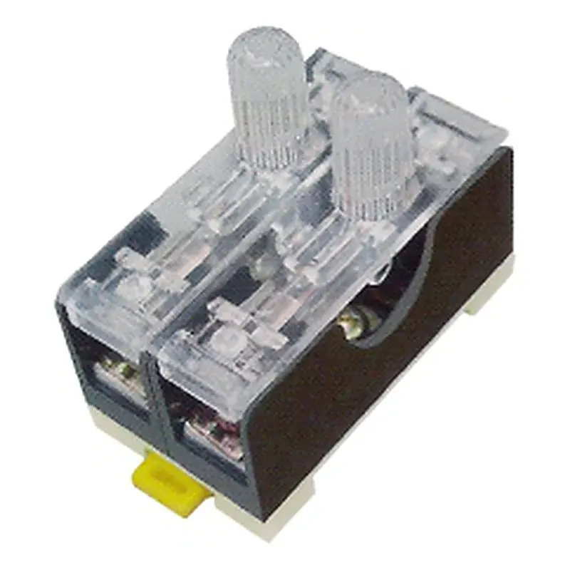 Wixim Din Rail Fuse Box FS-102 2P w/Fuse 10A & Neon Lamp