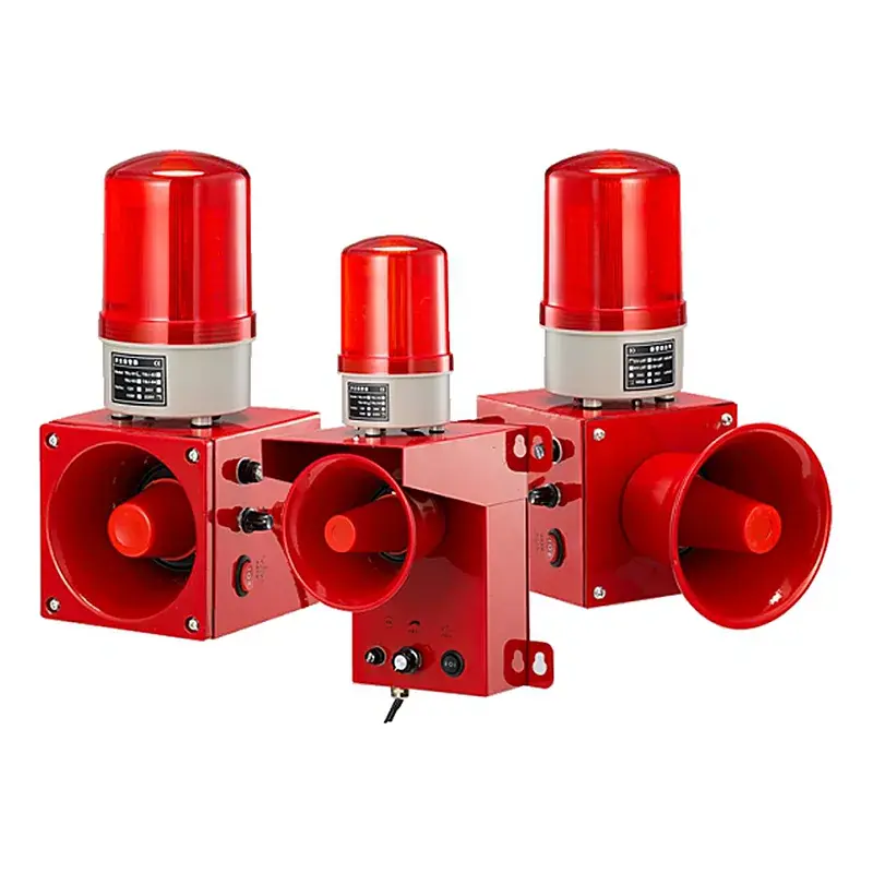Wixim High-Power Industrial Motor Siren TBJ-03 LED 30W 130dB IP55