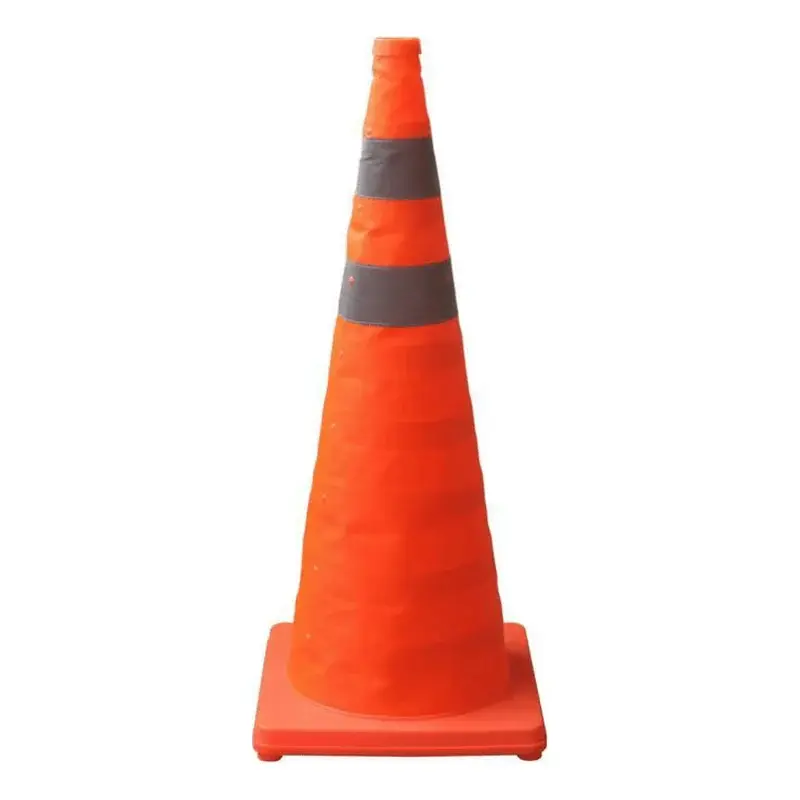 Wixim Telescopic Road Cone PP40 40cm Height PP Base 24.5x24.5x3.5cm