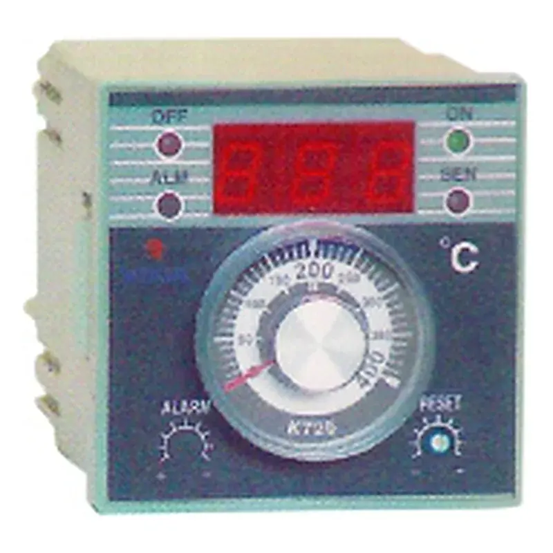 Wixim Temperature Controller K725 72x72 Analog LED Digital Indicating Knob Alarm