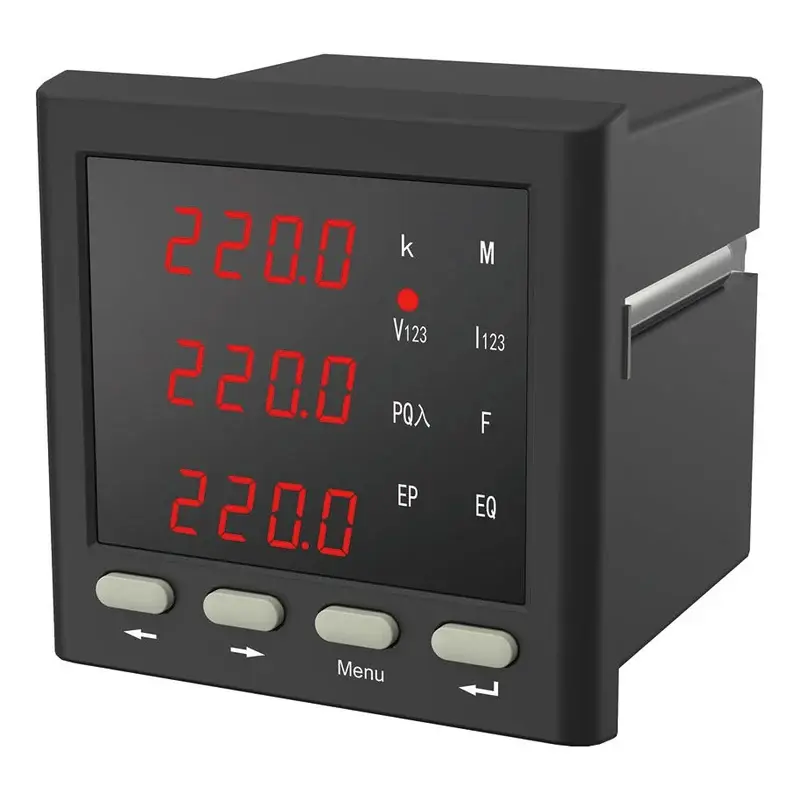 Wixim Digital Meter ST96-3A Multi-Function 3-Phase Ammeter 96x96