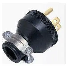 Omni Rubber Plug Heavy Duty with Ground 15A
