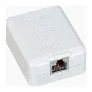 Omni Telephone Outlet Box Single (Blister Pack)