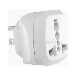 Omni Universal Adapter with Ground 15A 250V (Blister Pack)
