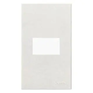 Omni Wide Series 1-Gang Plate White (Blister Pack)