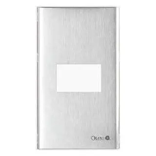 Omni Wide Series 1-Gang Plate Stainless (Blister Pack)