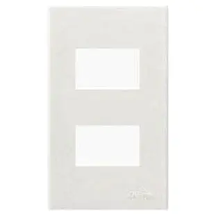 Omni Wide Series Plate 2-Gang White
