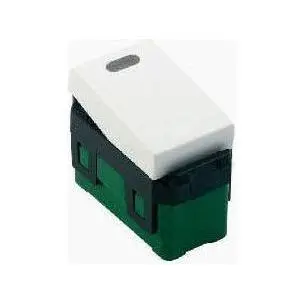 Omni Wide Series 1-Way Illuminated Switch in Stainless Plate 16A