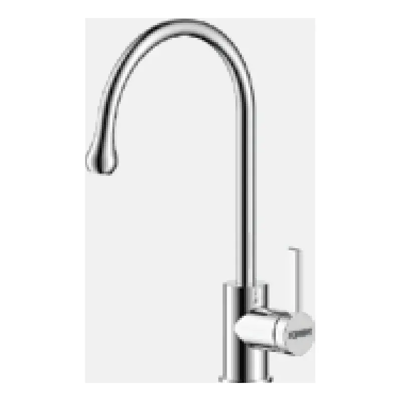 Xpert Gooseneck Kitchen Mixer Top Mounted Brass Chrome Plated