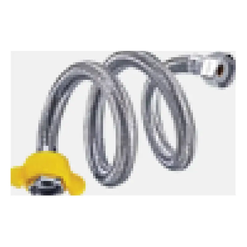 Xpert Stainless Flexible Hose 1/2" x 1/2" x 12" 304 Stainless Steel Brushed Satin