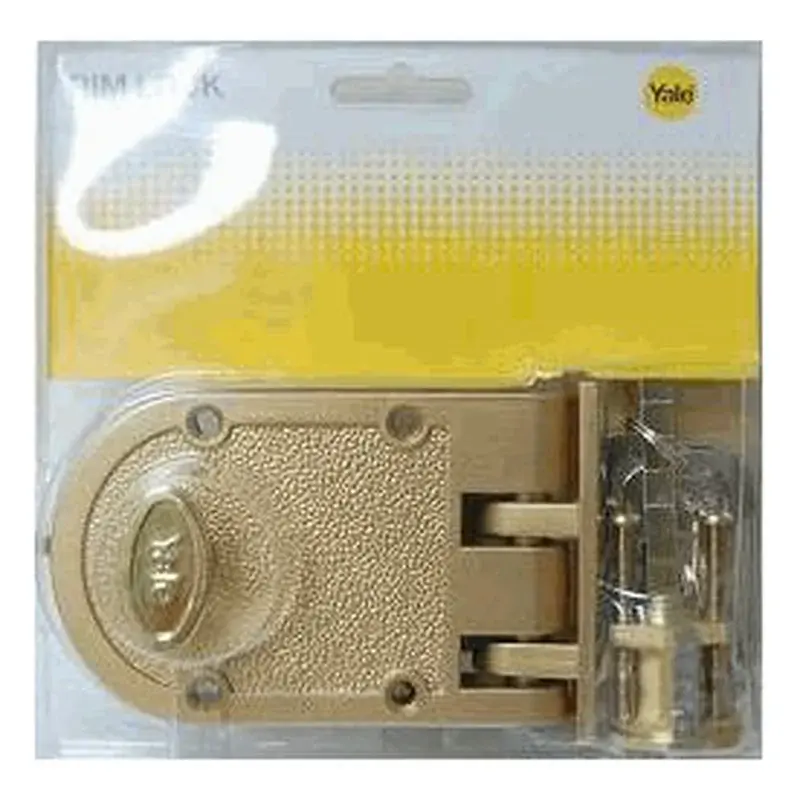 Yale Deadlock Brass V-198-1/4 Double