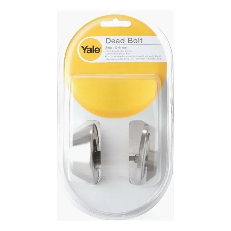 Yale Value Range Deadbolt Lockset Single VCA8111xUS3 Brass Finish